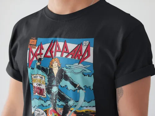 Playera Camiseta Def Leppard Hysteria Comic