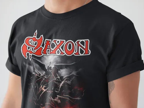 Playera Camiseta Saxon Hell Fire And Damnation