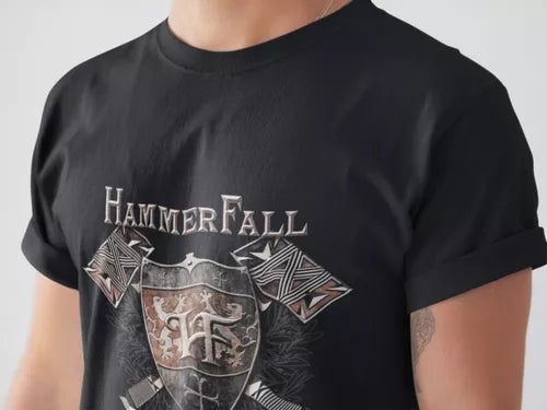 Playera Camiseta Hammerfall Steel Meets Steel