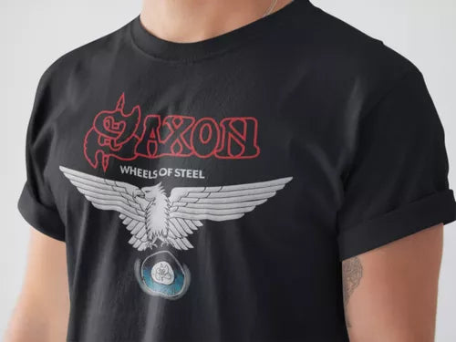 Playera Camiseta Saxon Wheels Of Steel