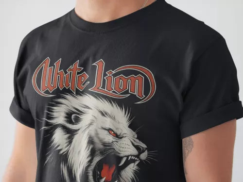 Playera Camiseta White Lion Pride