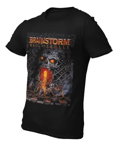 Playera Camiseta Brainstorm Wall Of Skulls