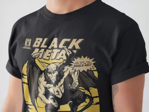 Playera Camiseta Venom Black Metal Comic