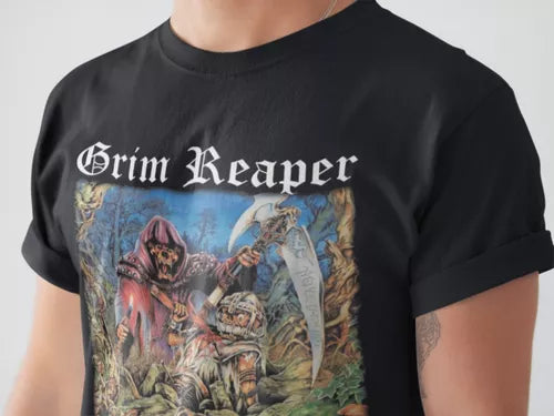 Playera Camiseta Grim Reaper Rock You To Hell