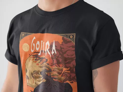Playera Camiseta Gojira Elemental Fury