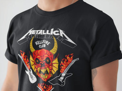 Playera Camiseta Metallica Hellfire Club Stranger Eddie