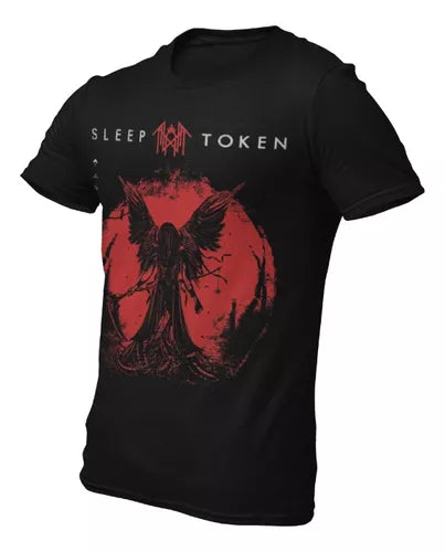 Playera Camiseta Sleep Token Red Reaper Angel