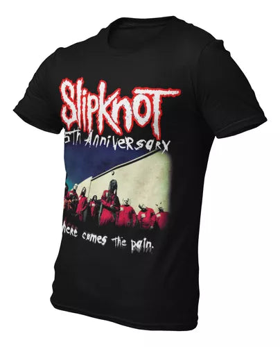 Playera Camiseta Slipknot Here Comes The Pain 25th