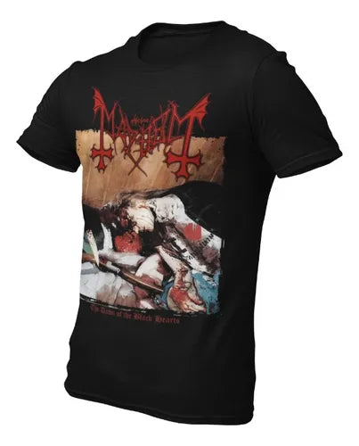 Playera Camiseta Mayhem The Dawn Of The Black Hearts