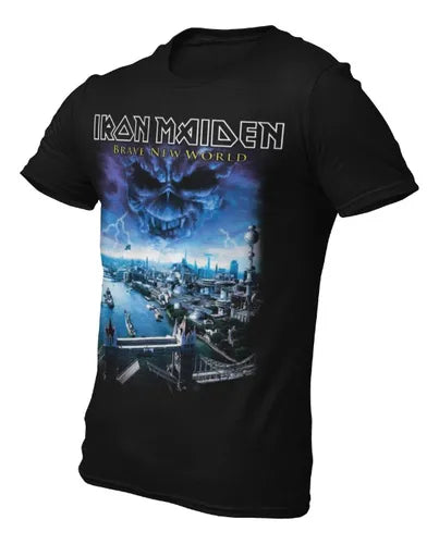Playera Camiseta Iron Maiden Brave New World