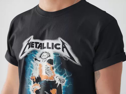 Playera Camiseta Metallica Ride The Lightning Retro