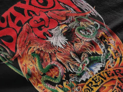 Playera Camiseta Saxon Forever Free