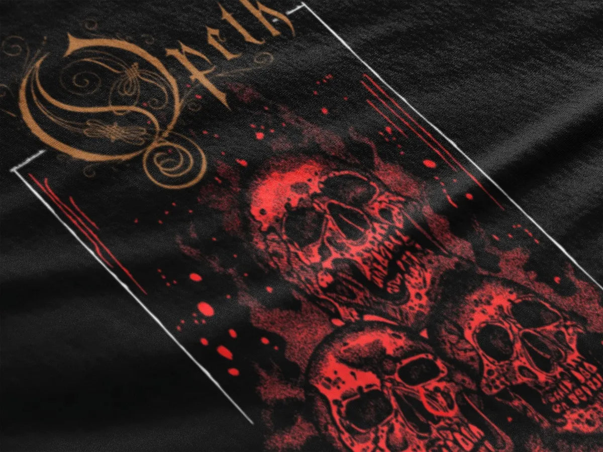Playera Camiseta Opeth Harvest Skulls