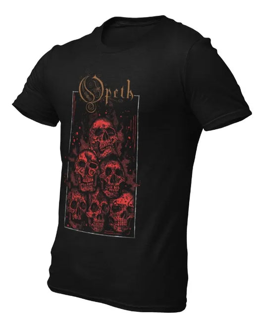 Playera Camiseta Opeth Harvest Skulls